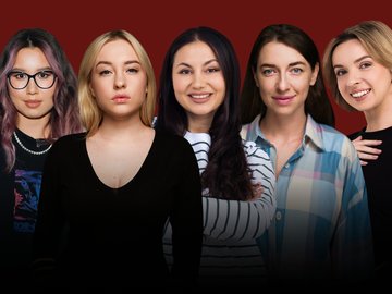 Женский юмор комиков с ТВ