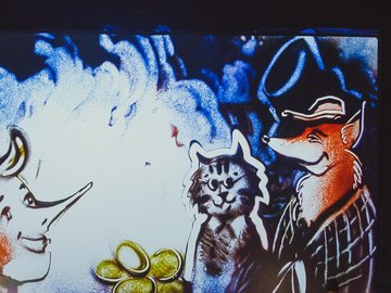 Сказка с органом и песочной анимацией. Приключения Буратино или Золотой ключик