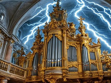 Рок-хиты на органе при свечах