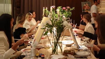 Арт-вечеринка со свечами и дегустацией от Painty