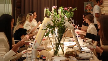 Арт-вечеринка со свечами и дегустацией от Painty