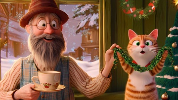 Рождество в домике Петсона