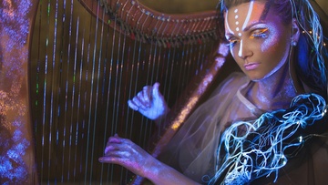 Арфа в темноте