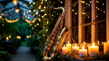 Романтический джаз при свечах в оранжерее