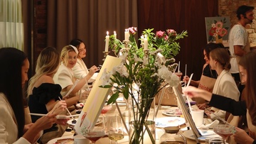 Арт-вечер со свечами и гастрономическим комплиментом от Painty