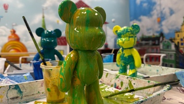Роспись мишек Bearbrick