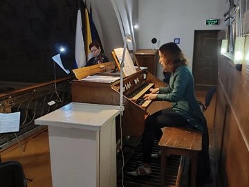 Старинный орган при свечах. Бах и Моцарт
