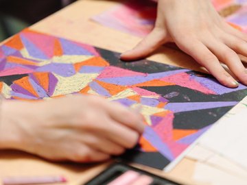 Рисунок сухой пастелью