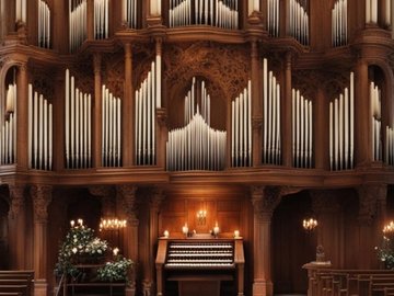 Орган и саксофон при свечах