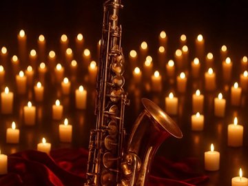Парад саксофонов при свечах