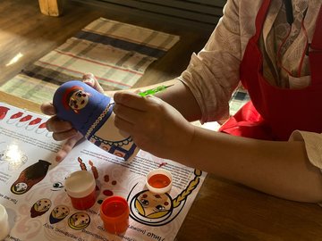 Роспись матрёшки с чаепитием