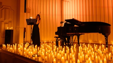 Шедевры Миядзаки и Хисаиси при свечах