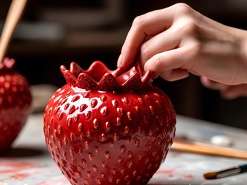 Глиняная ваза