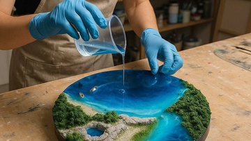 Эпоксидная живопись. Айвазовский