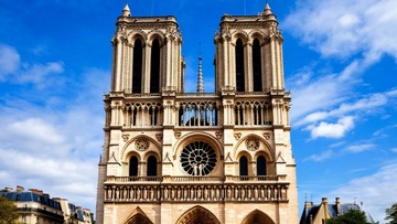 Notre Dame de Paris. Орган и солисты в величественном соборе при свечах