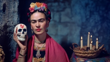 Калавера в стиле Фриды