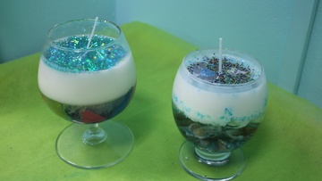 Создание двух свечек к Новому году