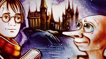 Рождественский концерт с песочной анимацией. Гарри Поттер или Новый год в Хогвартсе