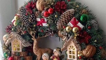 Рождественский венок. Мастерская зимнего чуда