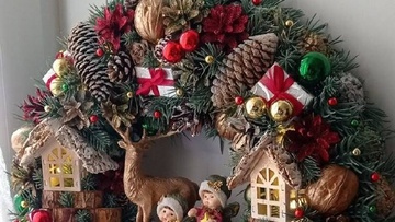 Рождественский венок. Мастерская зимнего чуда