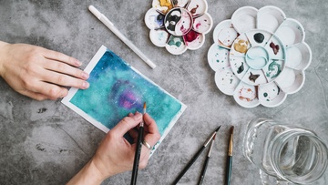 Мастер-класс по акварельной открытке