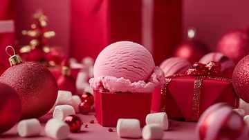 Новогодняя ёлка на фабрике мороженого