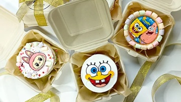 Бенто-торт из мороженого с сюрпризом