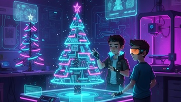 Новогодняя лаборатория: Техно-ёлочка