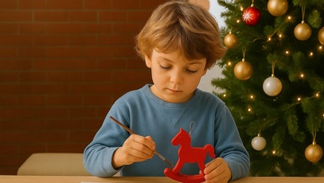 Ёлочная игрушка «Конёк-Горбунок» (6–8 лет)