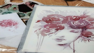 Картина вином