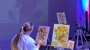 Татьяна Воробьёва. Мастер-класс по живописи «Подсолнухи»