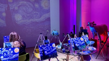 Татьяна Воробьёва. Мастер-класс по живописи «Звёздная ночь»