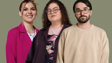 Ольга Егорчева, Лера Круглик и Артур Гафаров