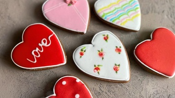 Пряничные валентинки