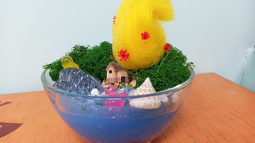 Cоздание моссариума с водоемом