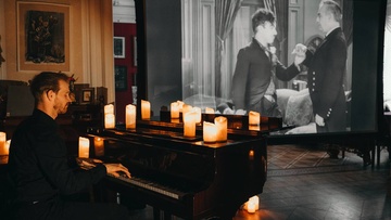 Немое кино в озвучке Lev Piano. Чарли Чаплин. Огни Большого города