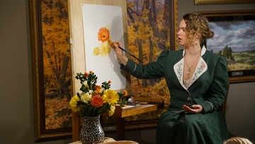 Цветы в технике многослойной акварельной живописи