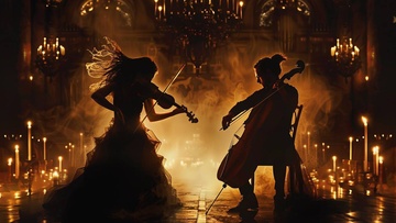 Музыкальная алхимия: скрипка и виолончель при свечах в старинной усадьбе
