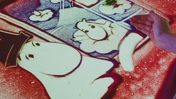 Сказка с органом и песочной анимацией. Муми-тролли. Шляпа волшебника