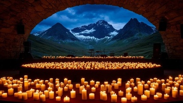 Магия кельтских гор в оранжерее при свечах