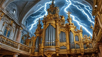 Рок-хиты на органе при свечах